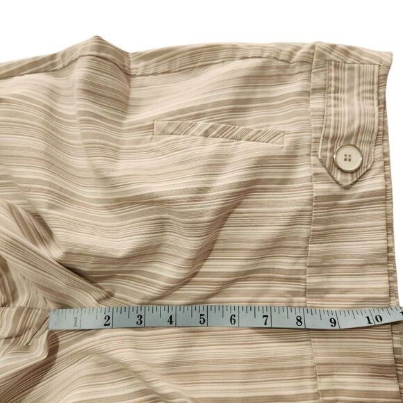 Cato Ankle Pants Size 12 Striped Stretch Flat Front - Picture 5 of 12